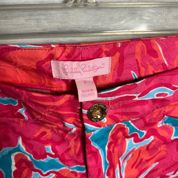 Lilly‎ Pulitzer Kelly Textured Ankle Stretch Dress Pants Flirty Sea Preppy - Picture 6 of 8